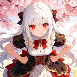 白毛红瞳傲娇大小姐