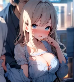 满是痴汉的电车进去了女乘客